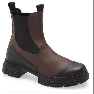 GANNI rubber Chelsea boot